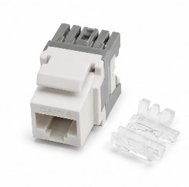 Cat 6e utp network module(jack couple)/Gray-white/(FOR USE (ACC-030)