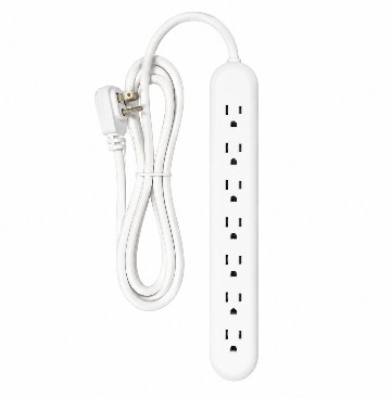 REGLETA 6 TOMAS 15 AMP. 2 METROS (DPS-P05-2)