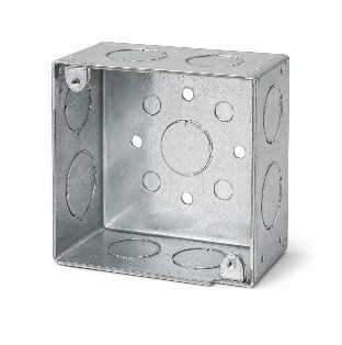 CAJA ELECTRICA METALICA 4X4 CON HUECOS 1/2 Y 3/4 (ELT-014)