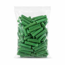 TACO PLASTICO VERDE 1/4 X 1-1/2 (BOLSA DE 100 (ELT-021)