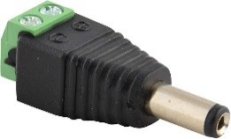 DC male 12v screw ,UND (ZK-52)